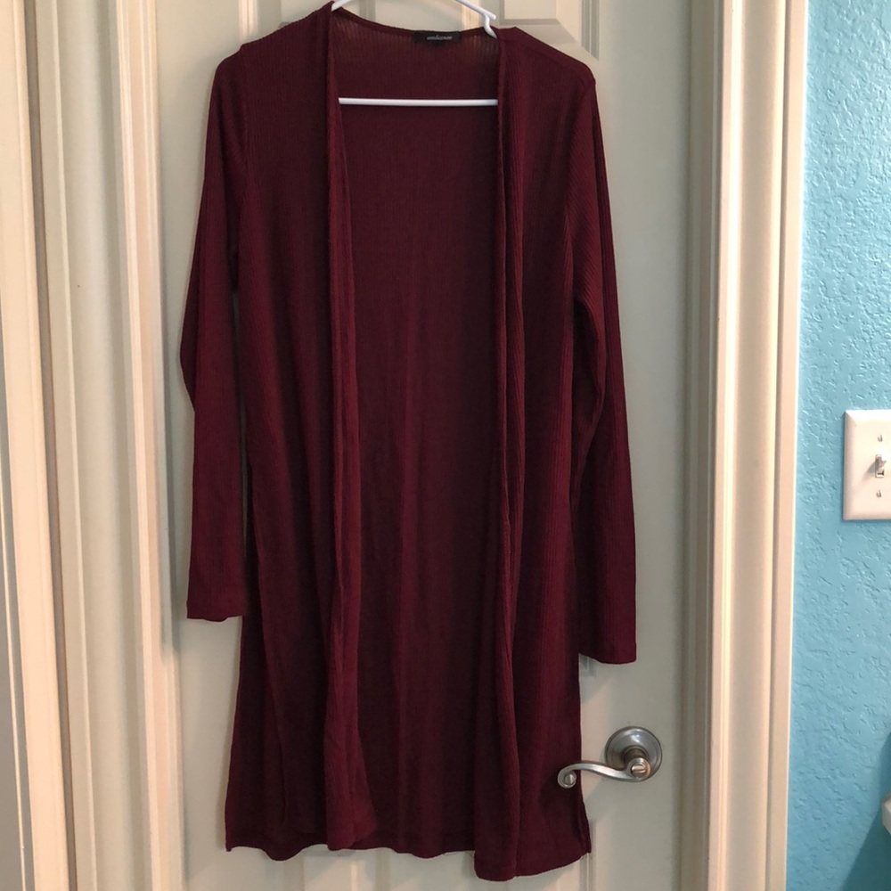 Maroon Cardigan